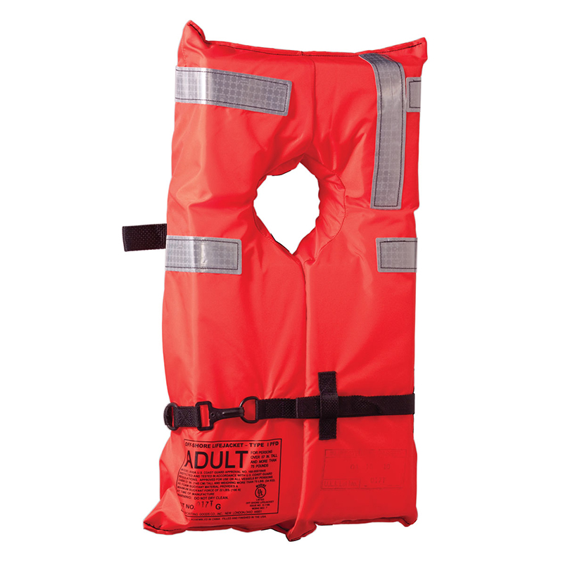 [21388] Kent Lifejacket ''1001'', USCG Type I, Adult Universal, Orange image