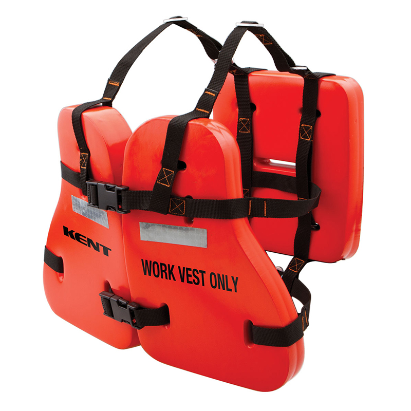 [201666] Kent Work Vest, Vinyl Dip, USCG Type V, Adult Ovs, Orange image