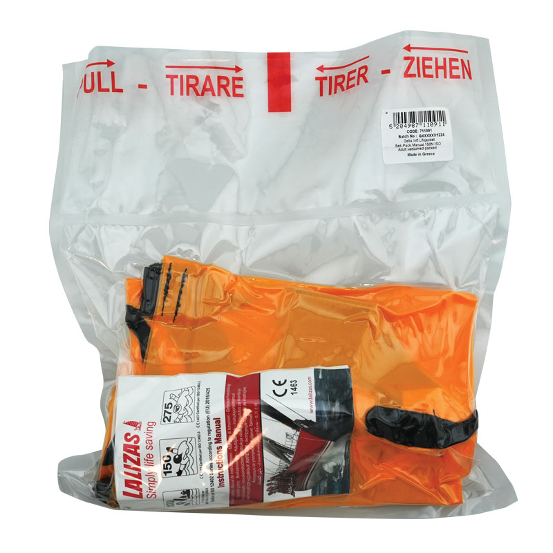 LALIZAS Inflatable Lifejacket, Vacuum Packed Delta, Manual, 150N, ISO ,Adult image #2